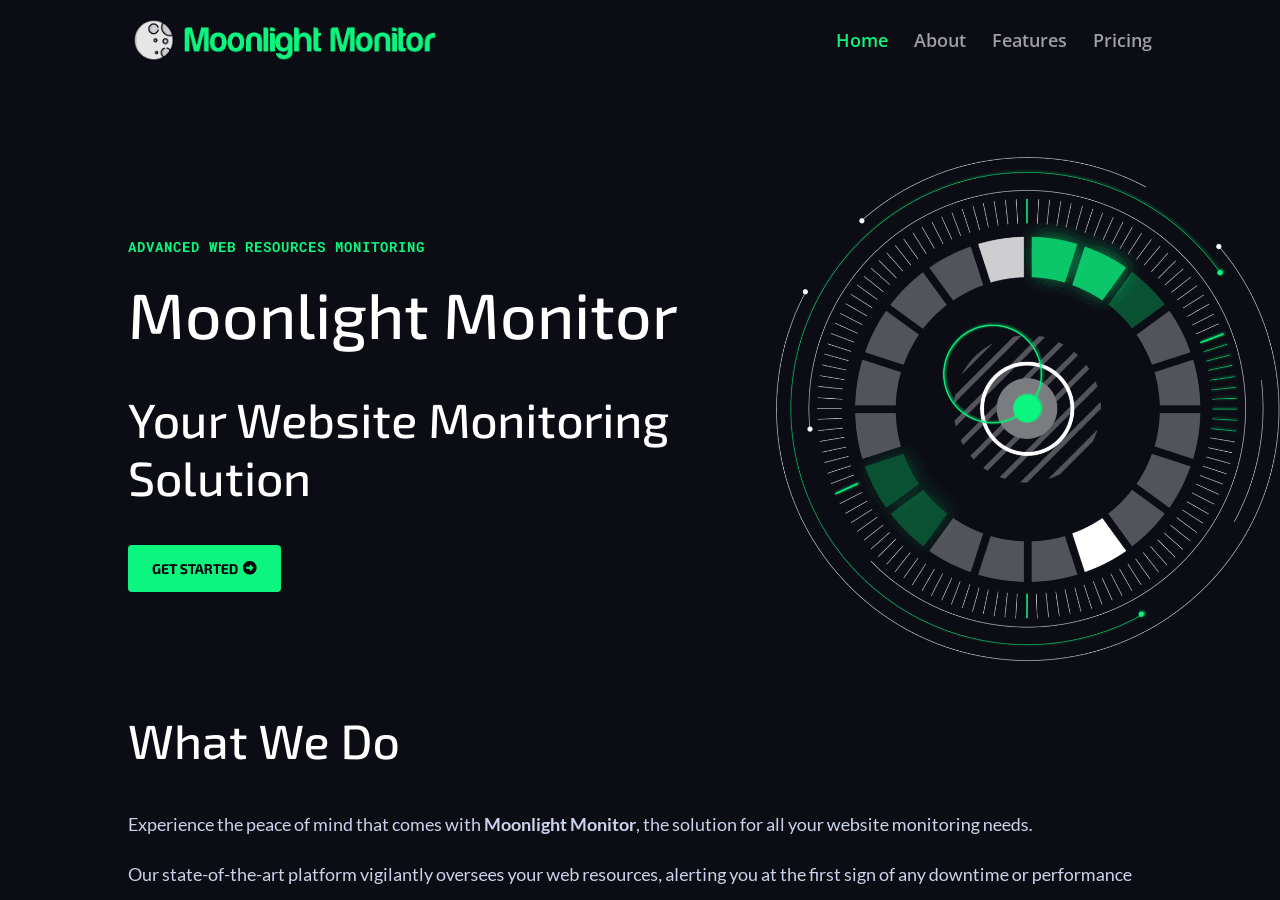 Moonlight Monitor — Ensuring 24/7 Website Uptime