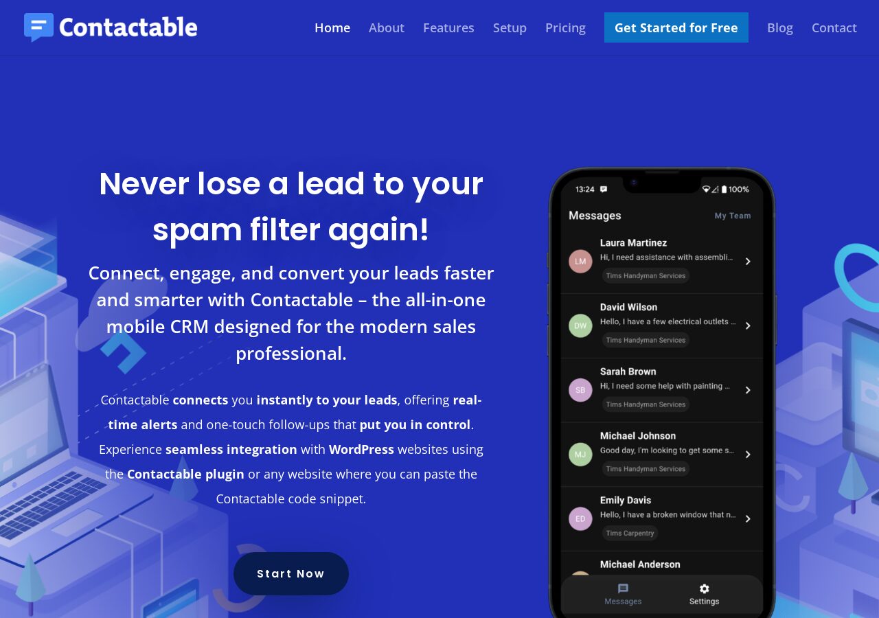 Contactable Frame Contactable — Revolutionising Mobile Lead Management | ZGuy Software ...
